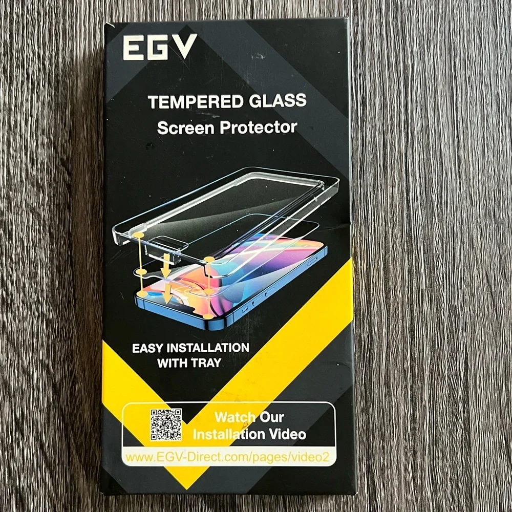 Lot of 2: EGV Tempered Glass Screen Protectors for IPhone 13 Pro